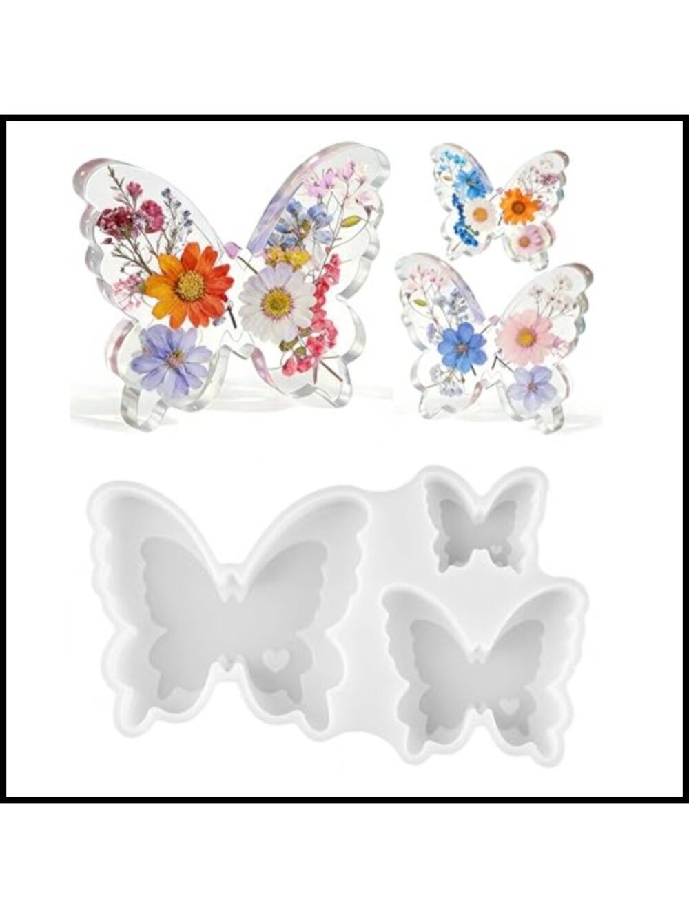 Butterfly Resin Molds Silicone Candle Molds for Resin Casting Soap DIY